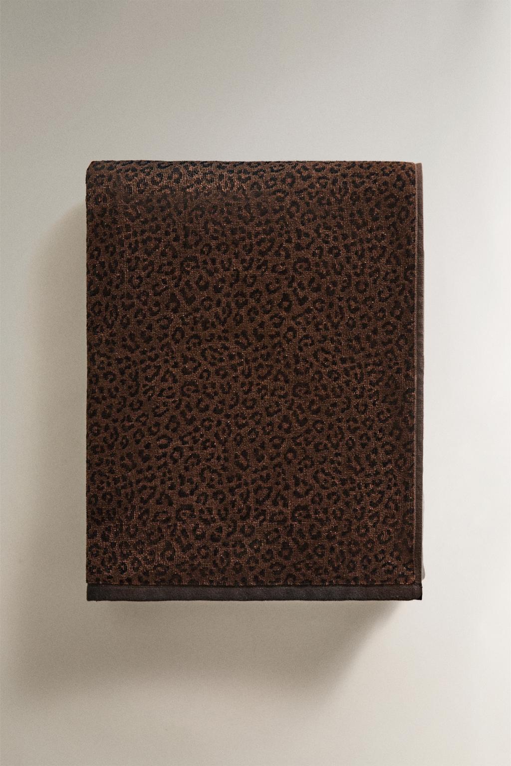 Полотенце для пляжа с животным принтом из велюра