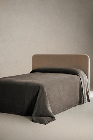 Покрывало из мятого льна (400 г/м²)- Заказать в России