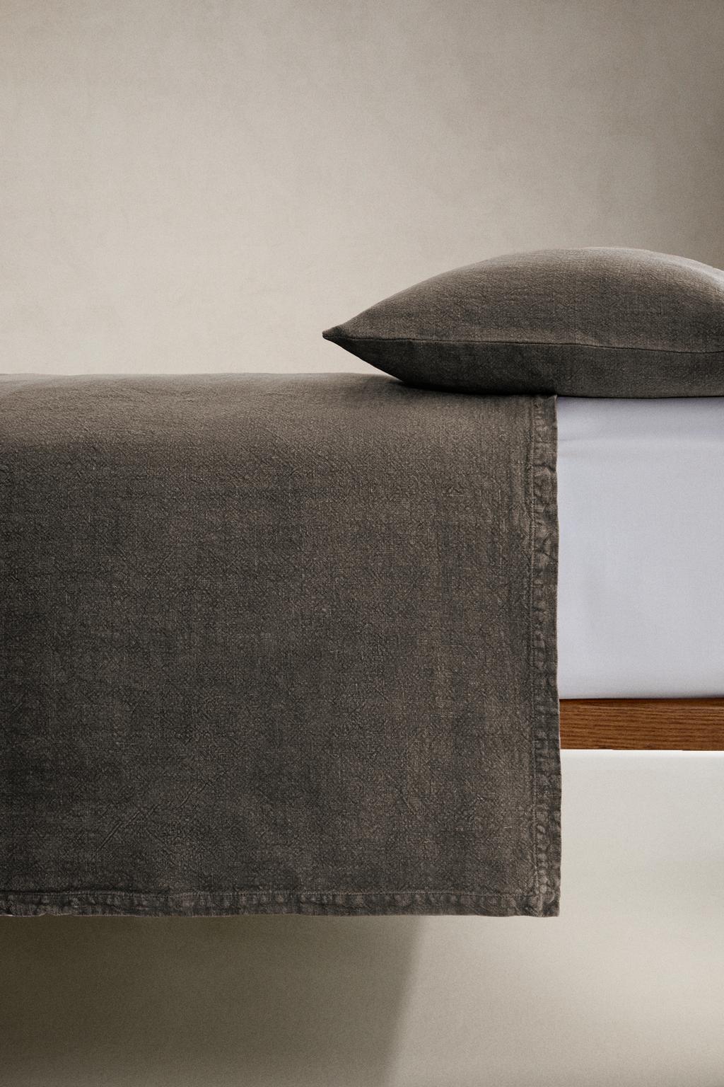 Покрывало из мятого льна (400 г/м²)