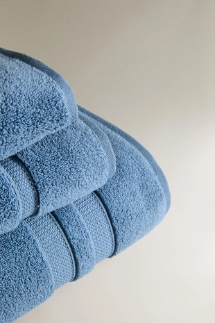 Мягкое велюровое полотенце с двойной отделкой- Заказать в России