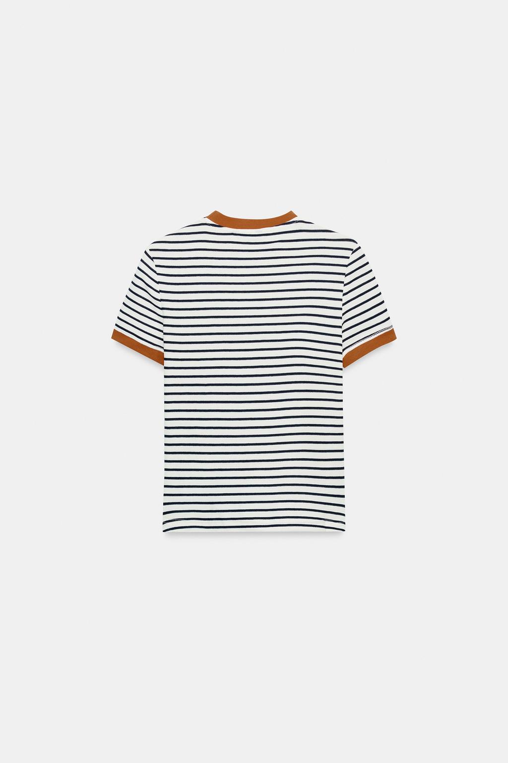 ФУТБОЛКА В ПОЛОСКУ С КОРОТКИМ РУКАВОМ