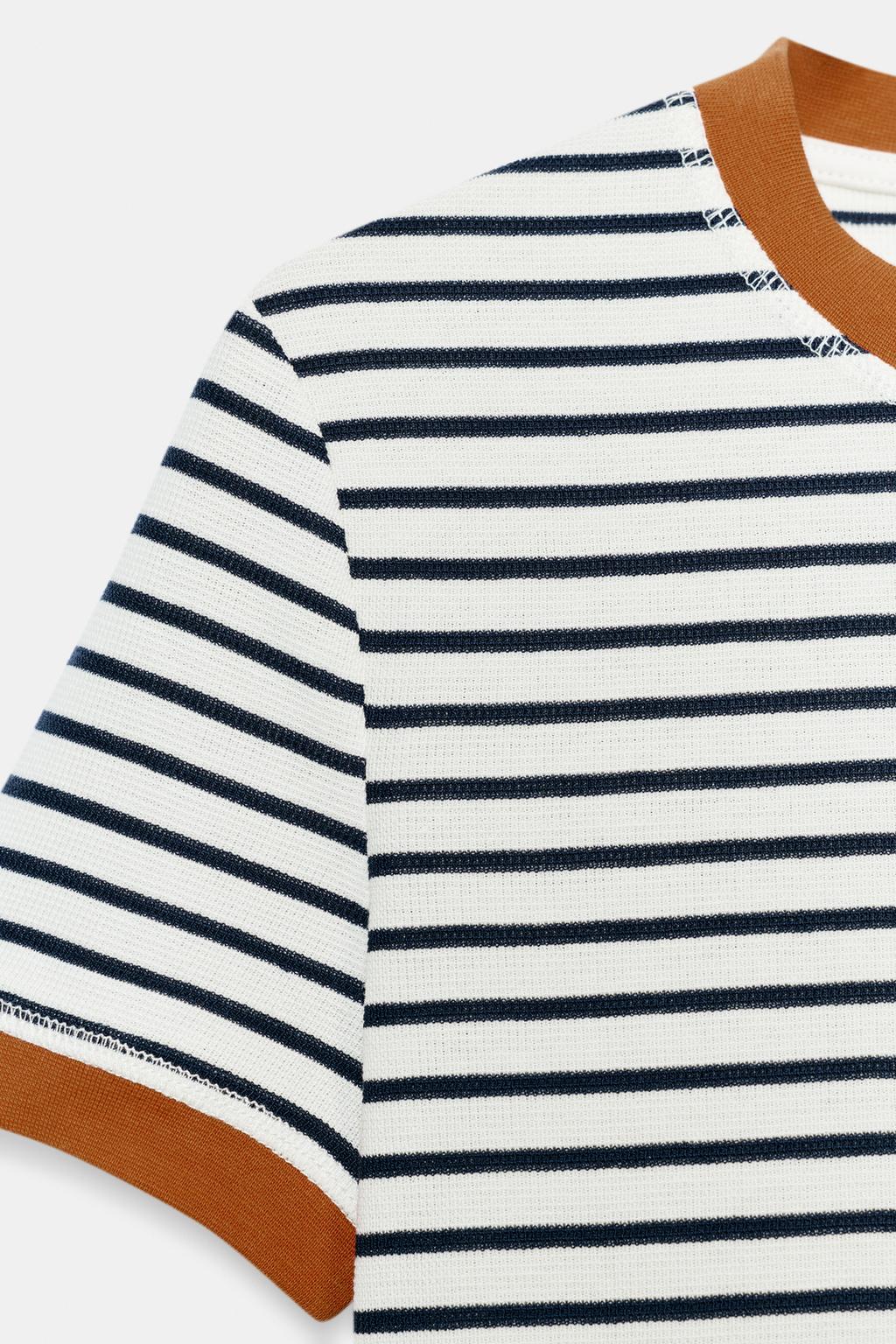 ФУТБОЛКА В ПОЛОСКУ С КОРОТКИМ РУКАВОМ