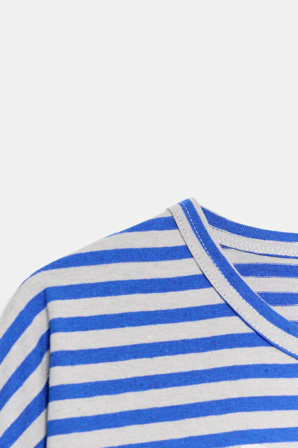 ХЛОПКОВАЯ ФУТБОЛКА В ПОЛОСКУ ИЗ ЛЬНА