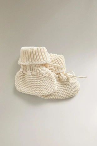 Вязаные детские ботиночки- Заказать в России