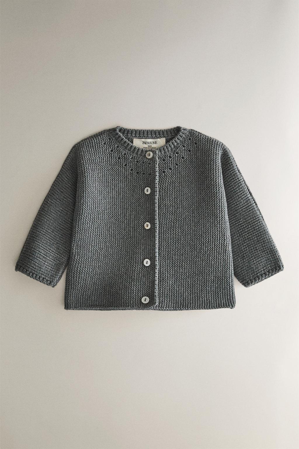 Детский вязаный кардиган