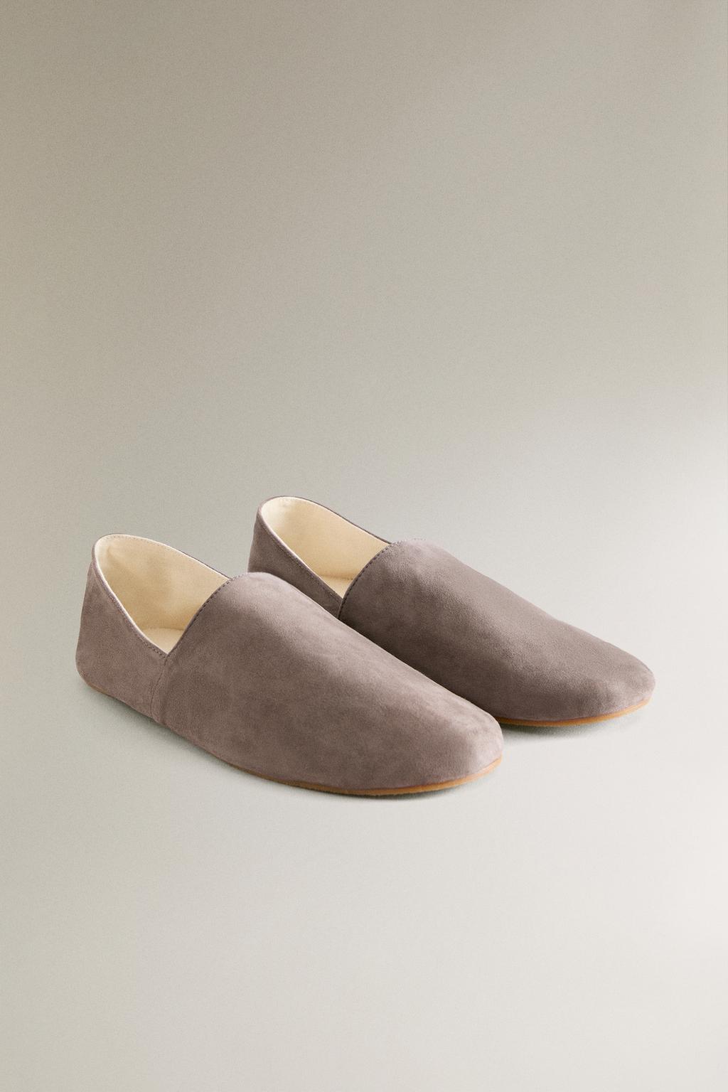 Туфли-сланцы из кожи бабуш