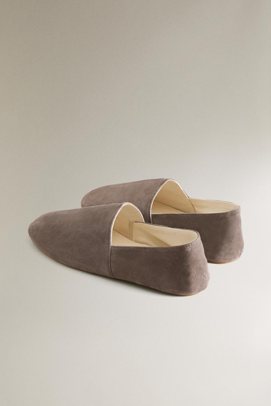 Туфли-сланцы из кожи бабуш