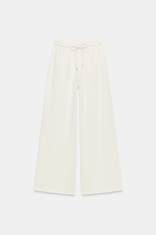 Широкие брюки из мягкой ткани- Заказать в России