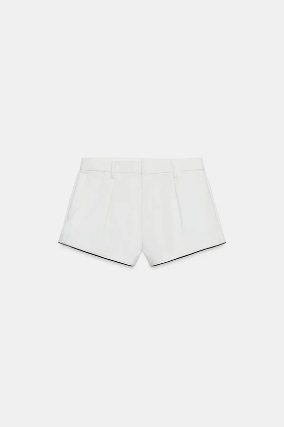 ДЖИНСОВЫЕ ШОРТЫ С ЗАЩИПАМИ — коллекция Zara «ZW»