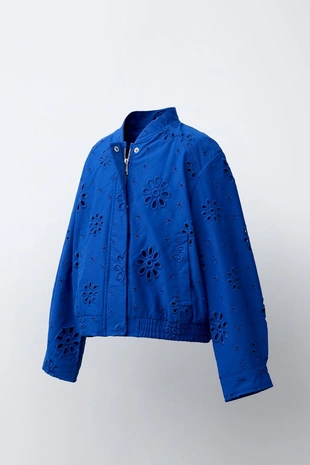 Куртка со швейцарской вышивкой- Заказать в России