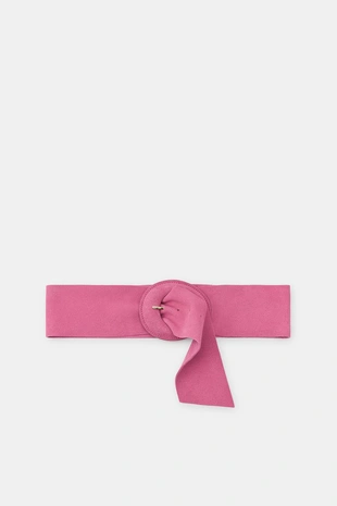 Ремень из 100% замши с обтянутой пряжкой- Заказать в России