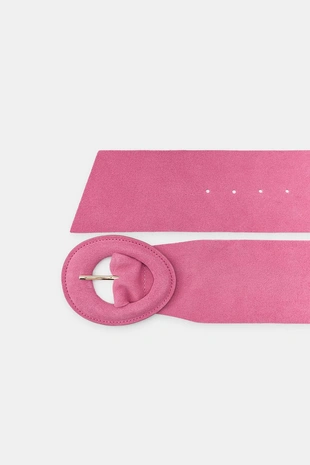 Ремень из 100% замши с обтянутой пряжкой- Заказать в России