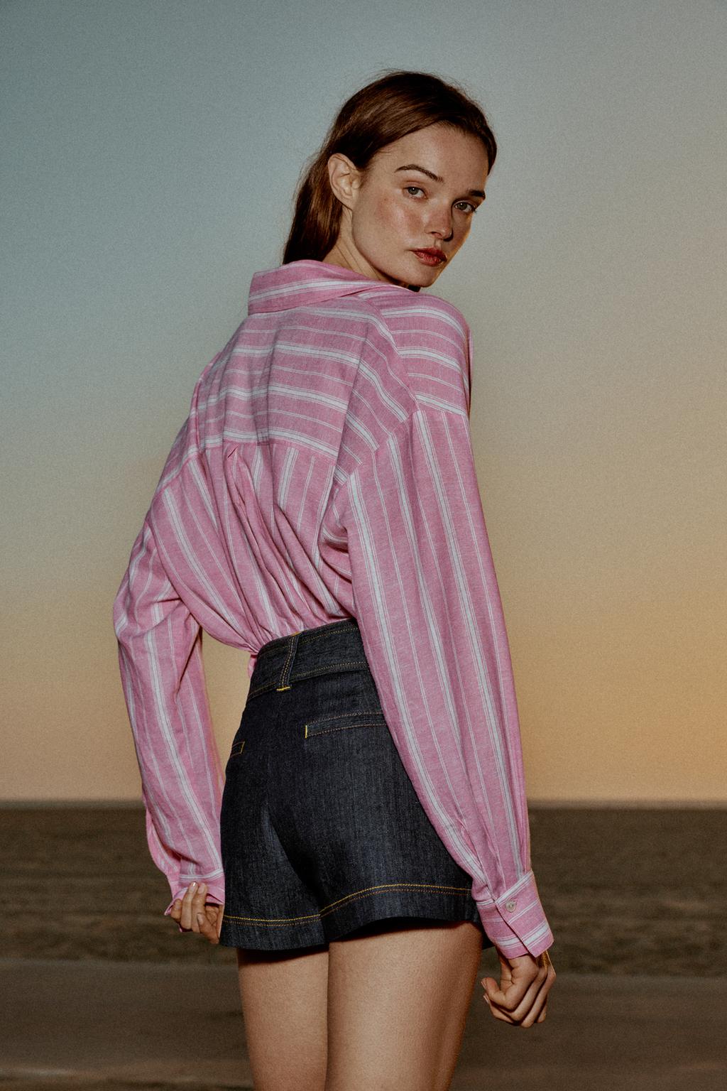 ЮБКА-ШОРТЫ Z1975 С ЗАПАХОМ И РЕМНЕМ