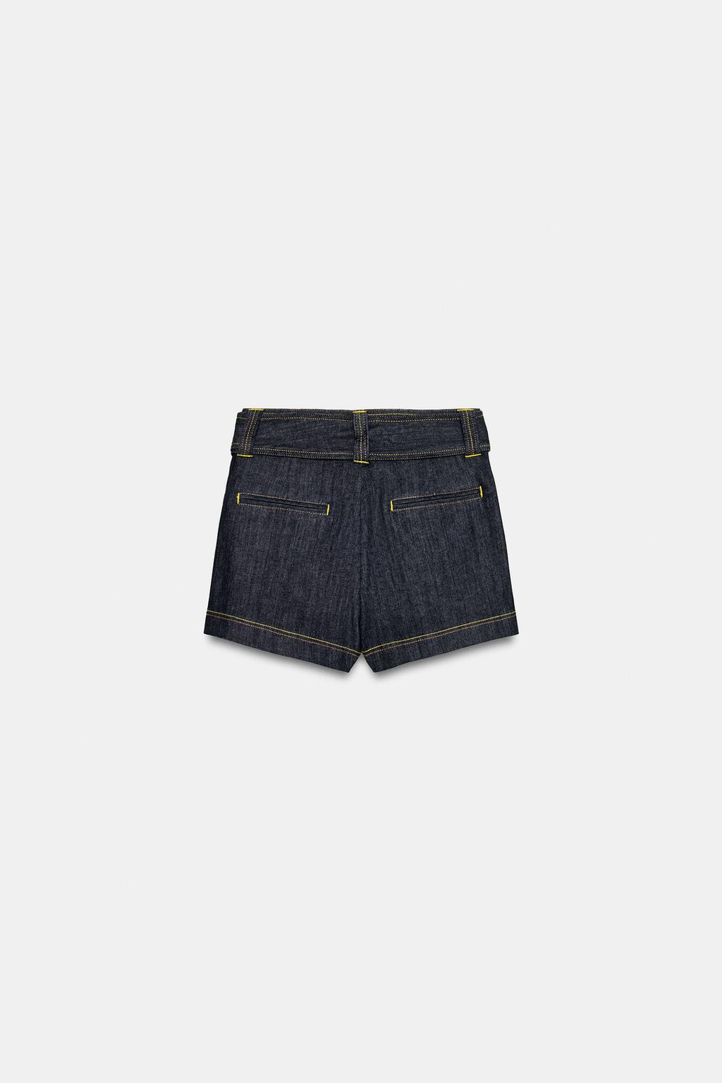 ЮБКА-ШОРТЫ Z1975 С ЗАПАХОМ И РЕМНЕМ