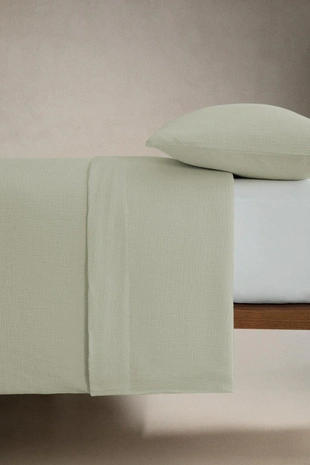 Простынь на резинке из муслина- Заказать в России