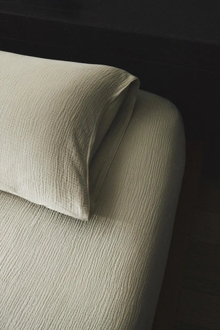 Простынь на резинке из муслина- Заказать в России