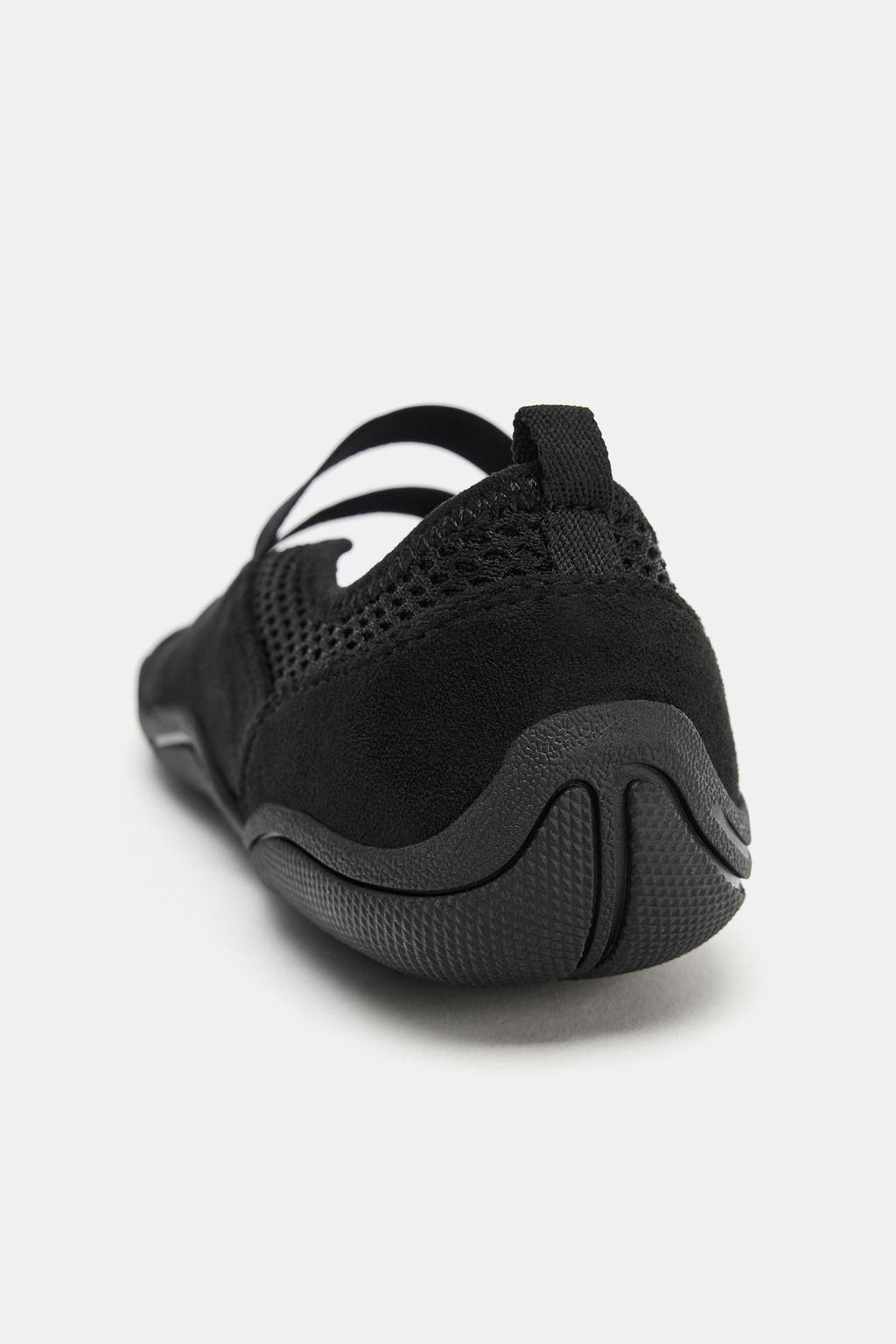 БАЛЕТКИ С ЭЛАСТИЧНЫМИ РЕМЕШКАМИ