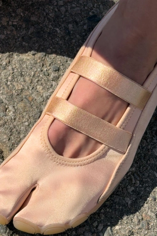 Балетки с эластичными ремешками- Заказать в России