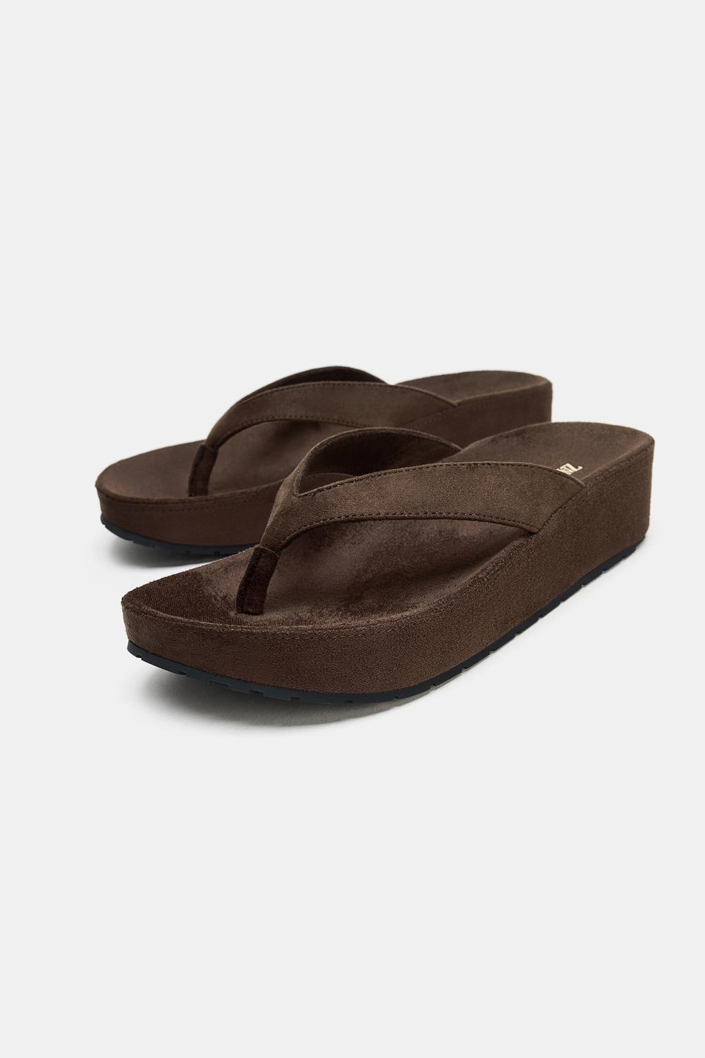 БОСОНОЖКИ НА ПЛАТФОРМЕ С РЕМЕШКОМ