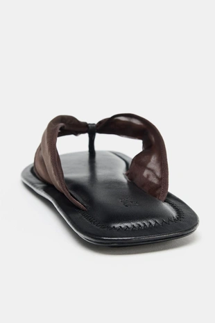 Сандалии из сетчатой ткани на плоской подошве- Заказать в России