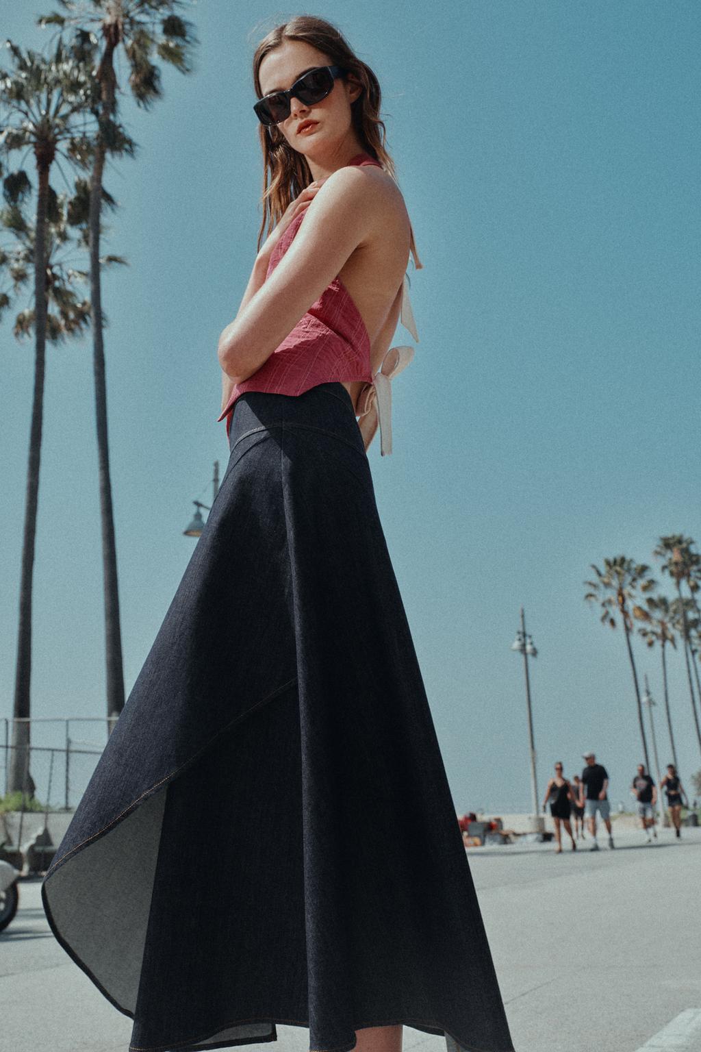 ЖИЛЕТ ХАЛТЕР В ПОЛОСКУ С ЗАВЯЗКАМИ