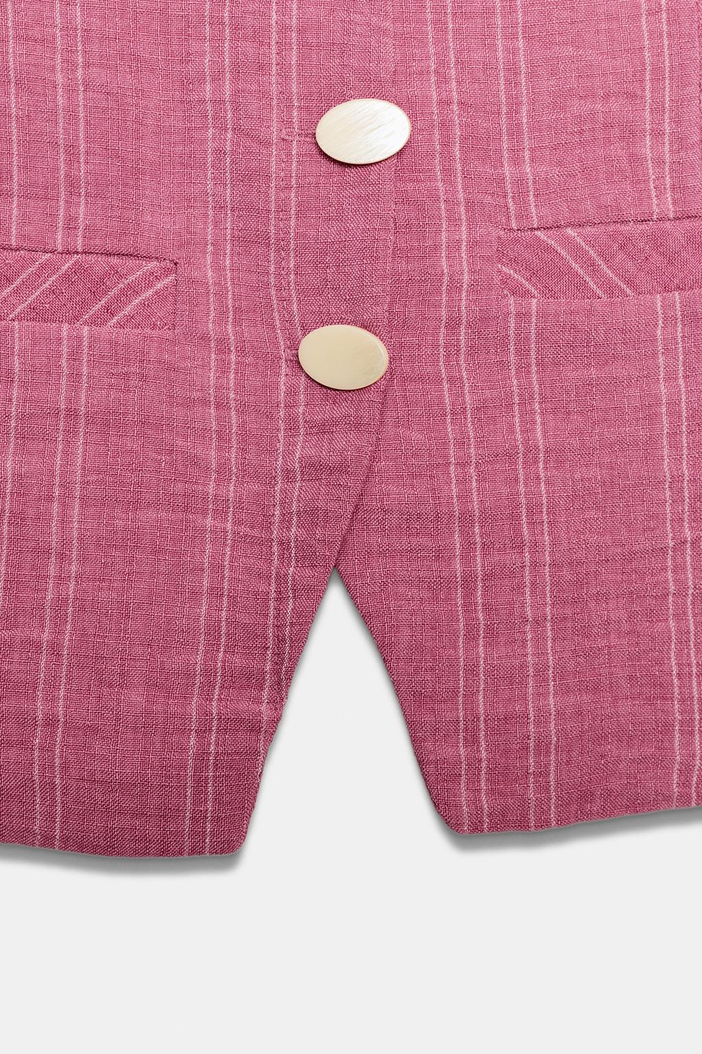 ЖИЛЕТ ХАЛТЕР В ПОЛОСКУ С ЗАВЯЗКАМИ