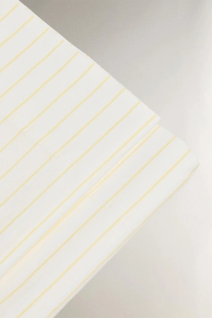 Простыня из выстиранного хлопка в полоску- Заказать в России