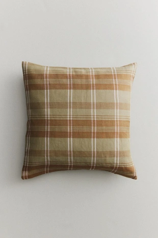Чехол на подушку в клетку- Заказать в России