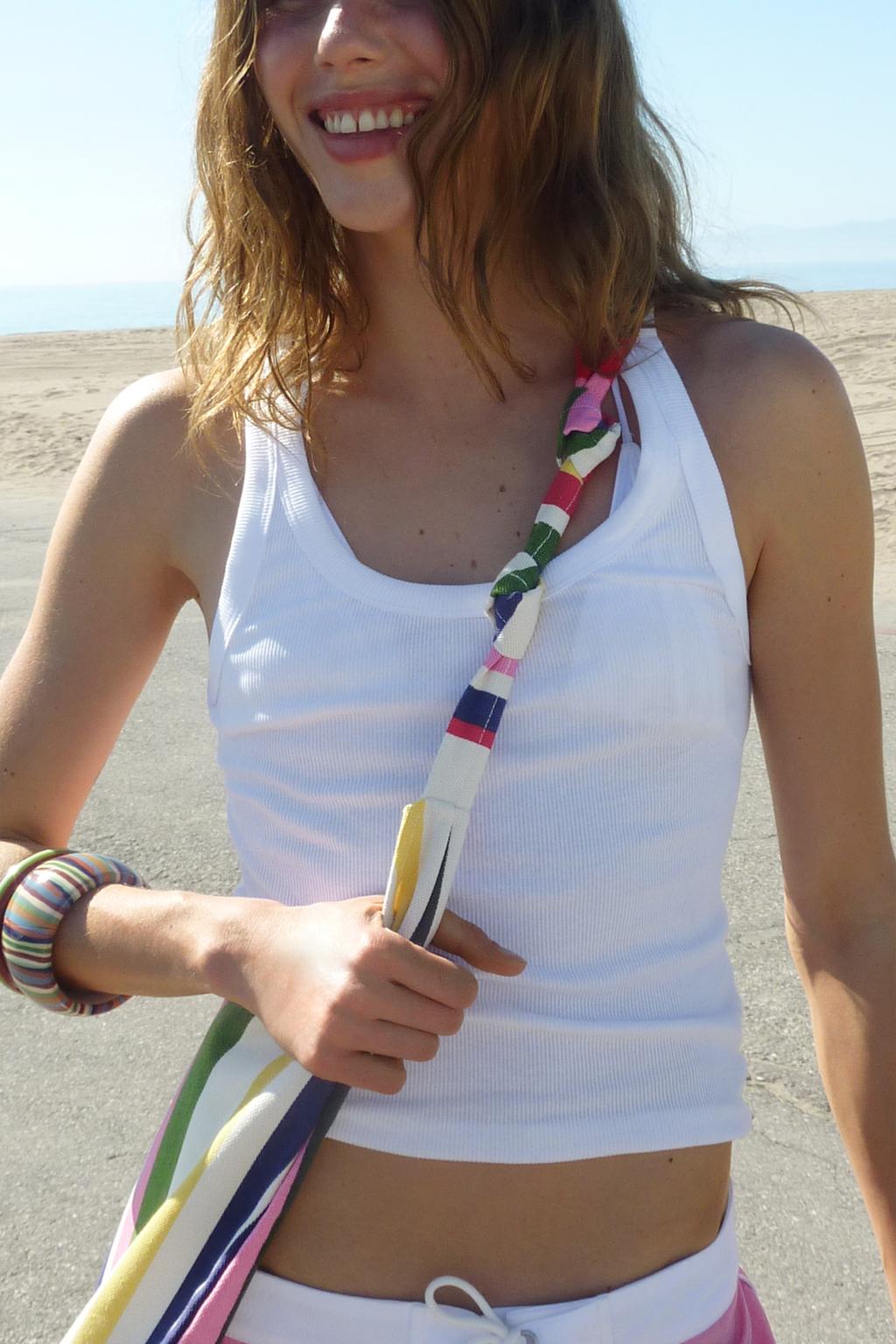 ХОЛЩОВАЯ СУМКА В ПОЛОСКУ