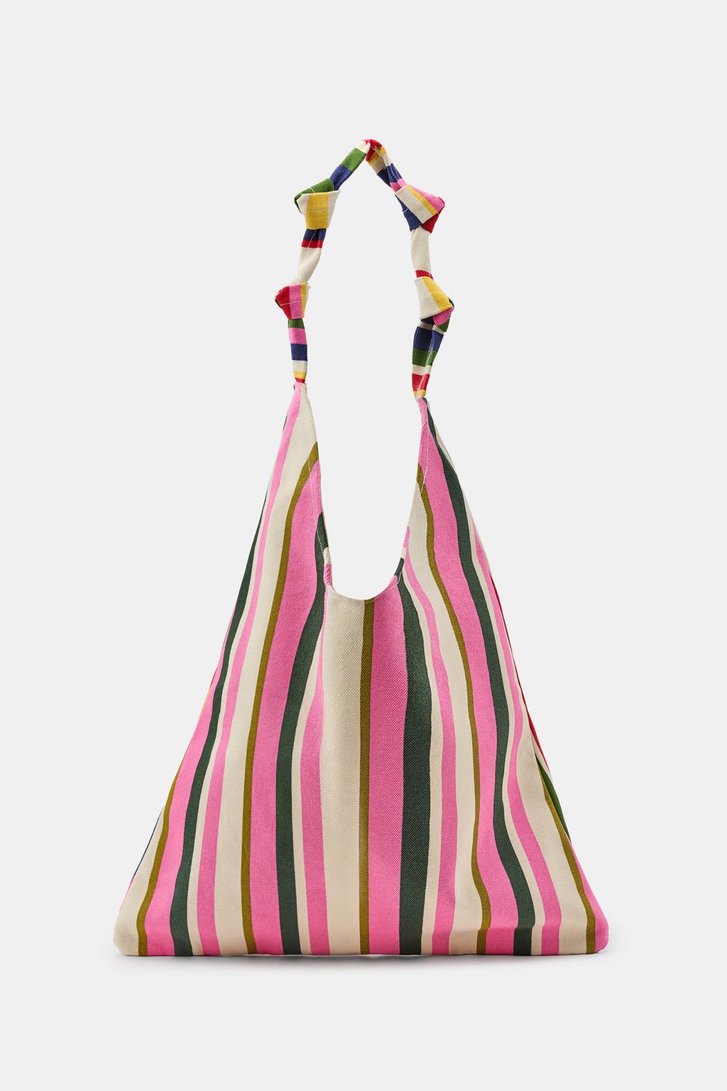 ХОЛЩОВАЯ СУМКА В ПОЛОСКУ