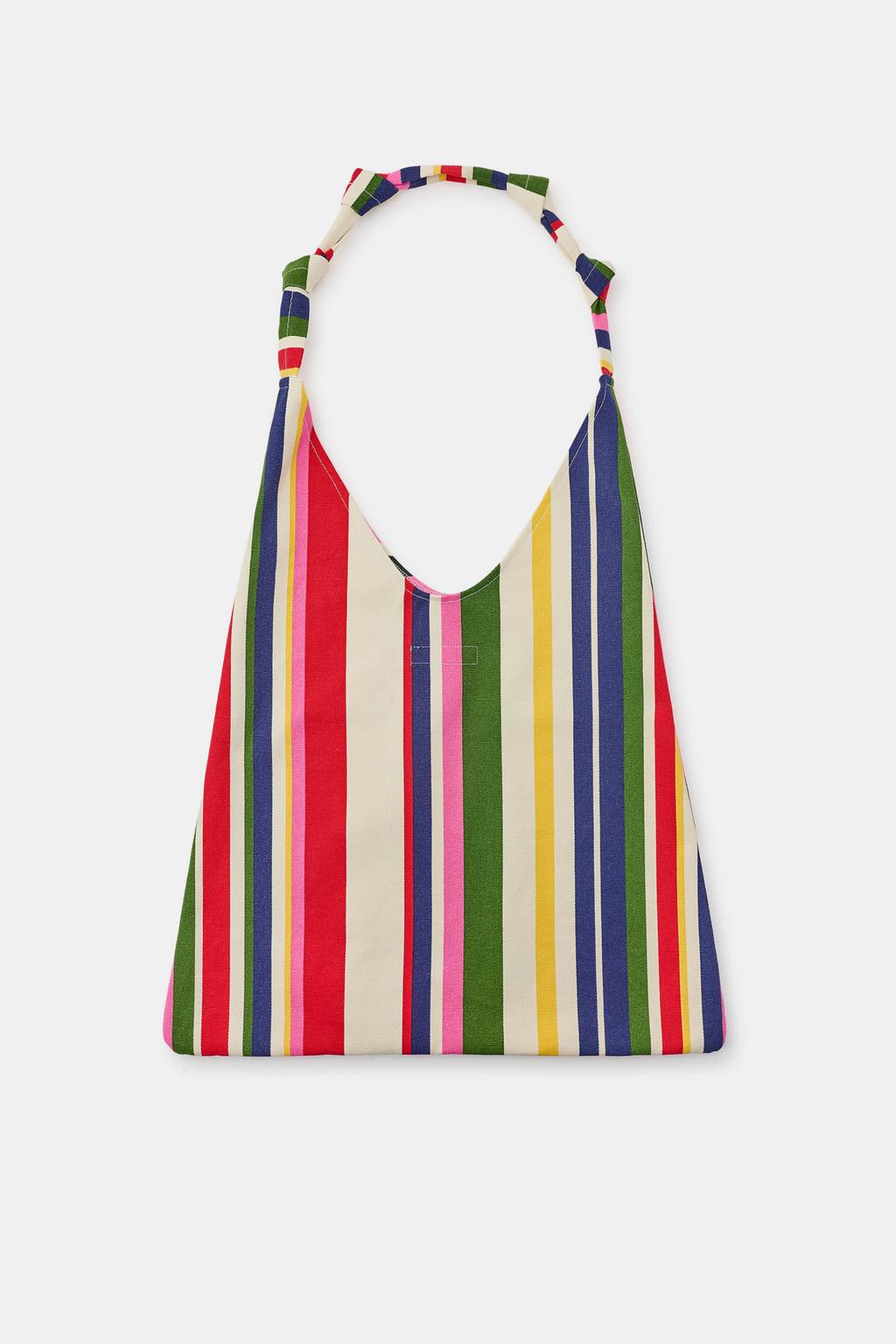 ХОЛЩОВАЯ СУМКА В ПОЛОСКУ