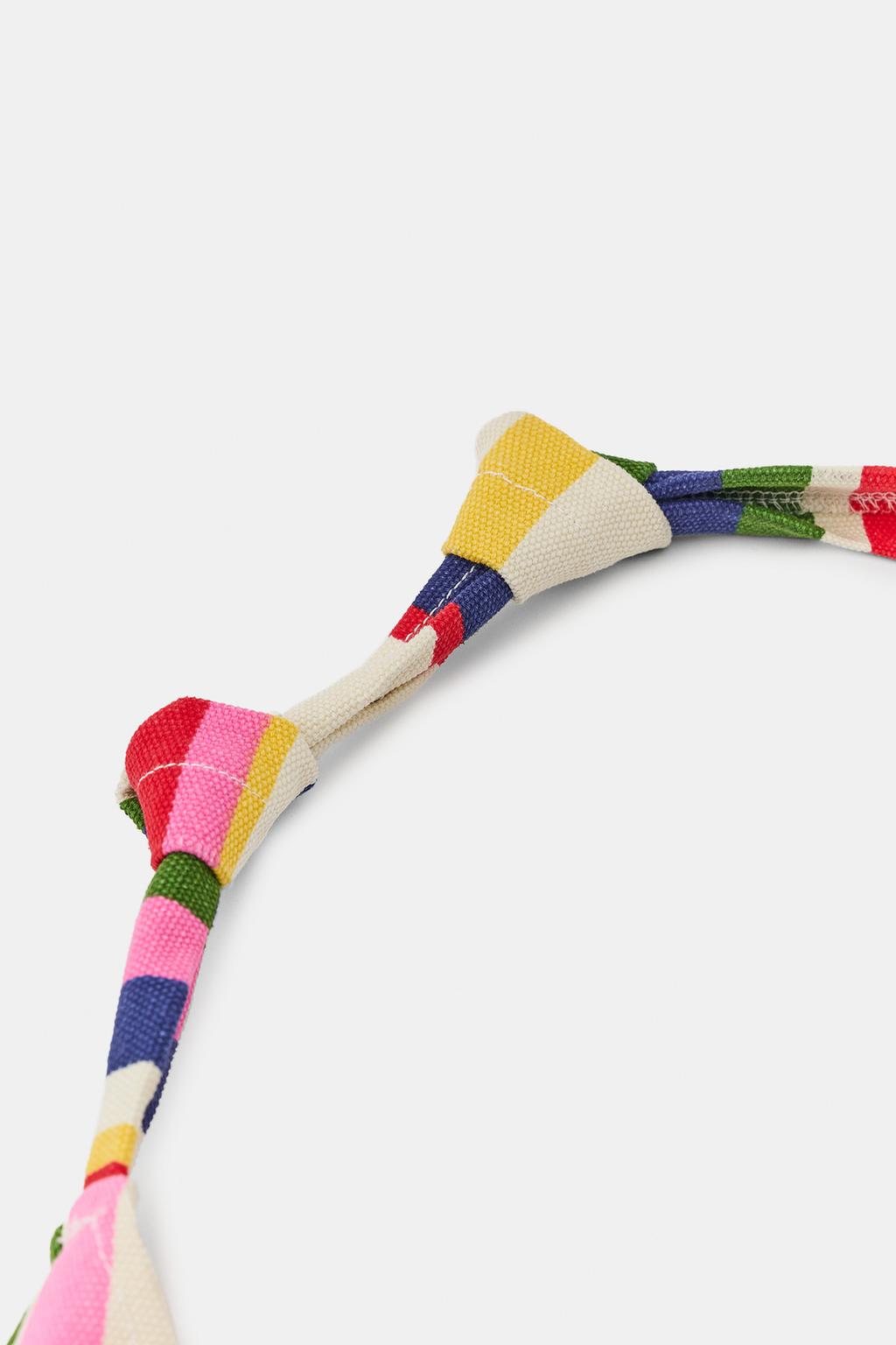 ХОЛЩОВАЯ СУМКА В ПОЛОСКУ