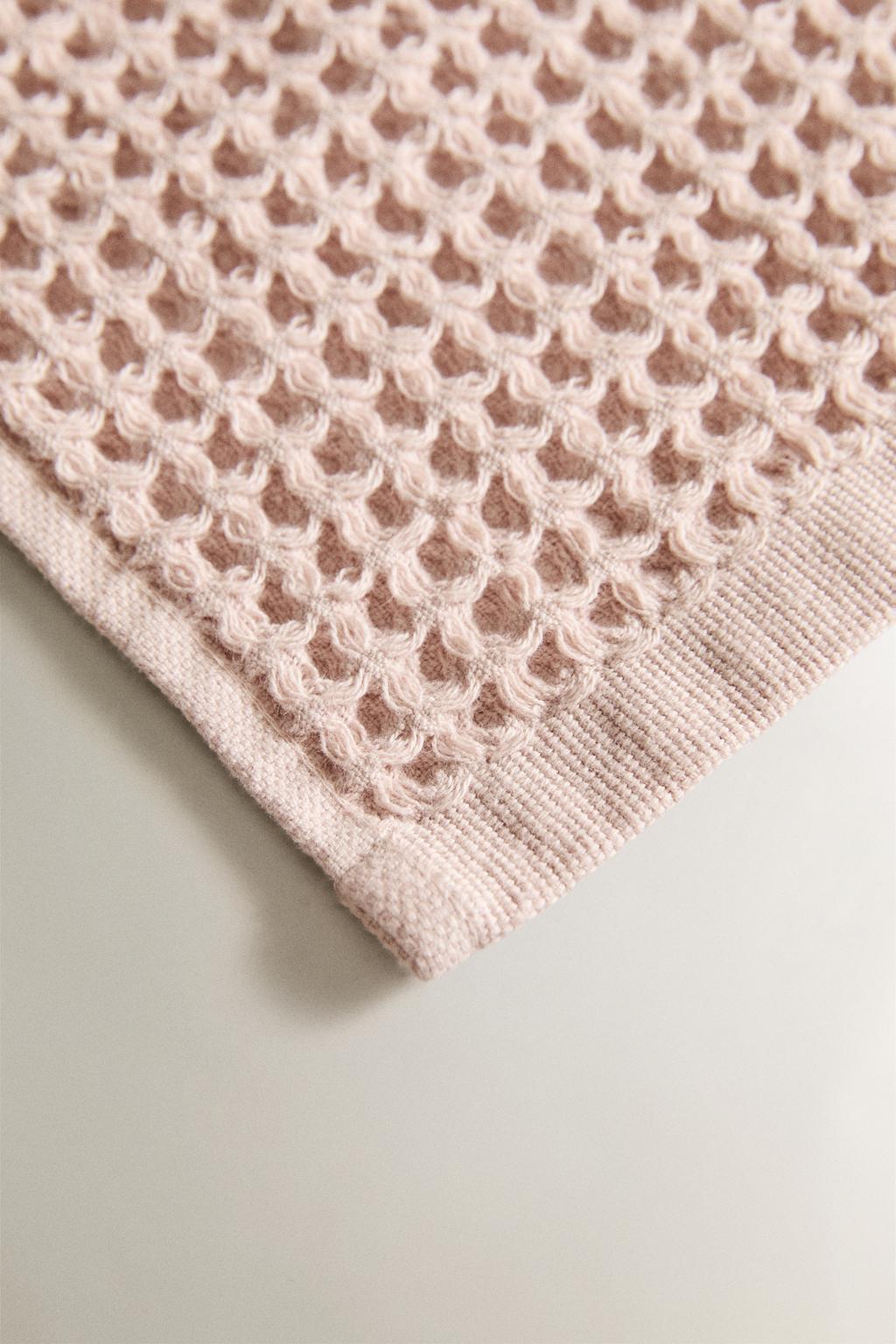 Полотенце из хлопка с вафельным плетением (набор из 3 штук)