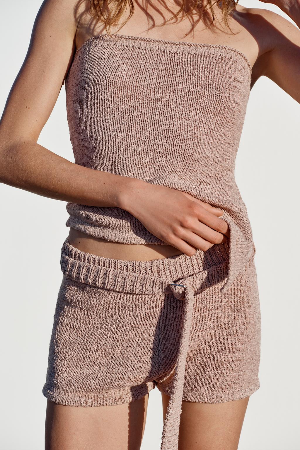 МИНИ-ШОРТЫ ИЗ ТКАНИ РУСТИК