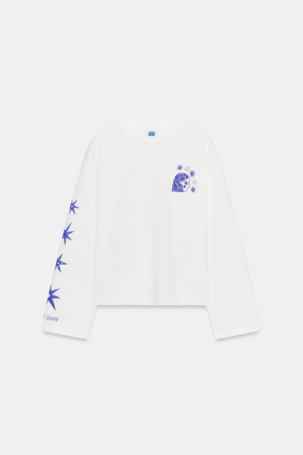 ФУТБОЛКА С ДЛИННЫМИ РУКАВАМИ С ПРИНТОМ AGUSTINA SHUAN