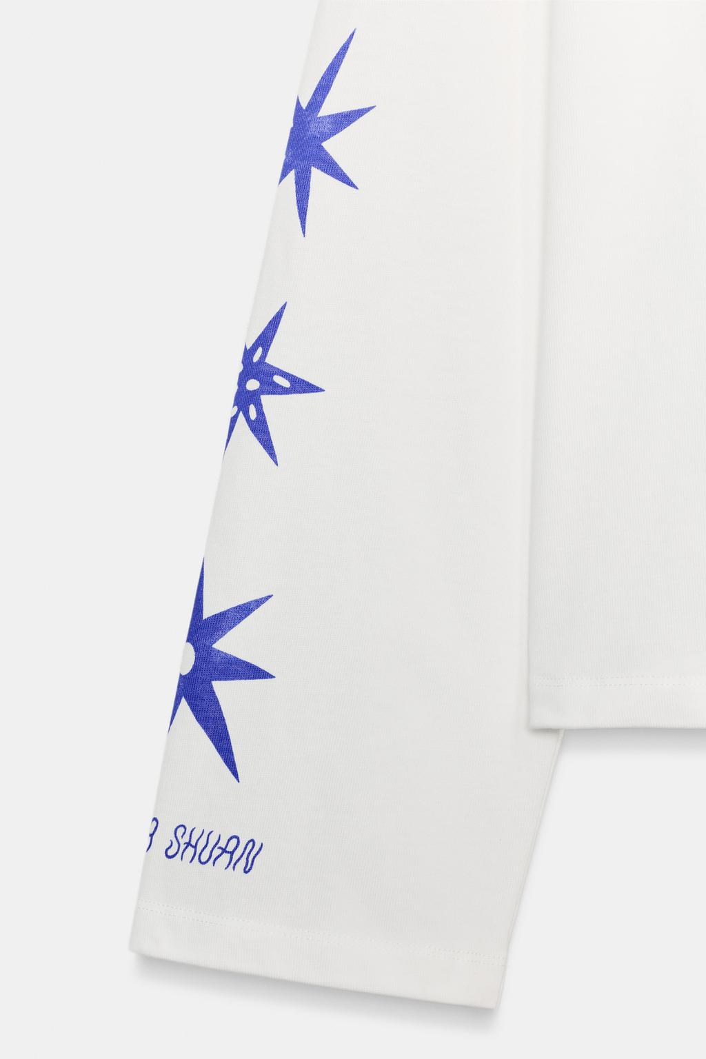 ФУТБОЛКА С ДЛИННЫМИ РУКАВАМИ С ПРИНТОМ AGUSTINA SHUAN