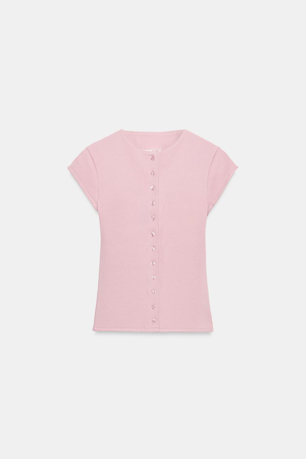 ФУТБОЛКА В РУБЧИК НА ПУГОВИЦАХ