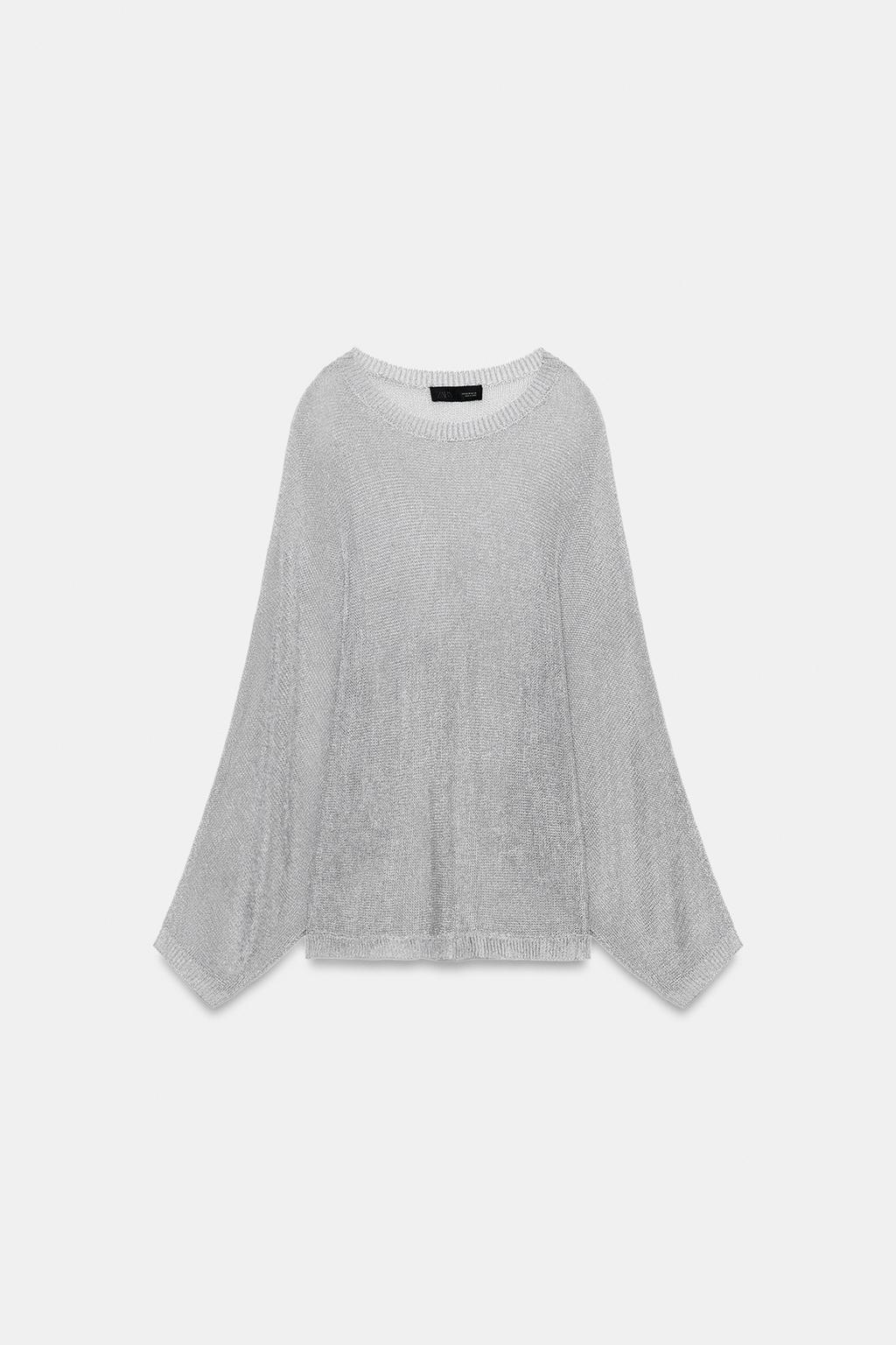 СВИТЕР С МЕТАЛЛИЗИРОВАННОЙ НИТЬЮ