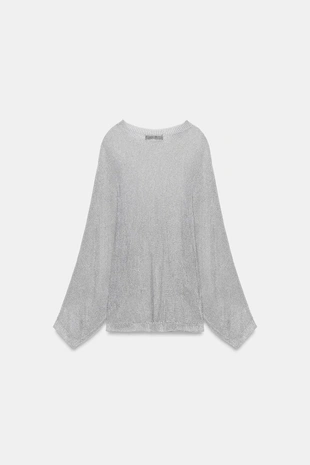 Свитер с металлизированной нитью- Заказать в России