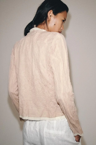 Кардиган с бантами и контрастными деталями- Заказать в России