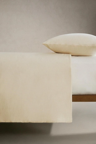 Полосатая покрывало из хлопка с эффектом сирсакер- Заказать в России