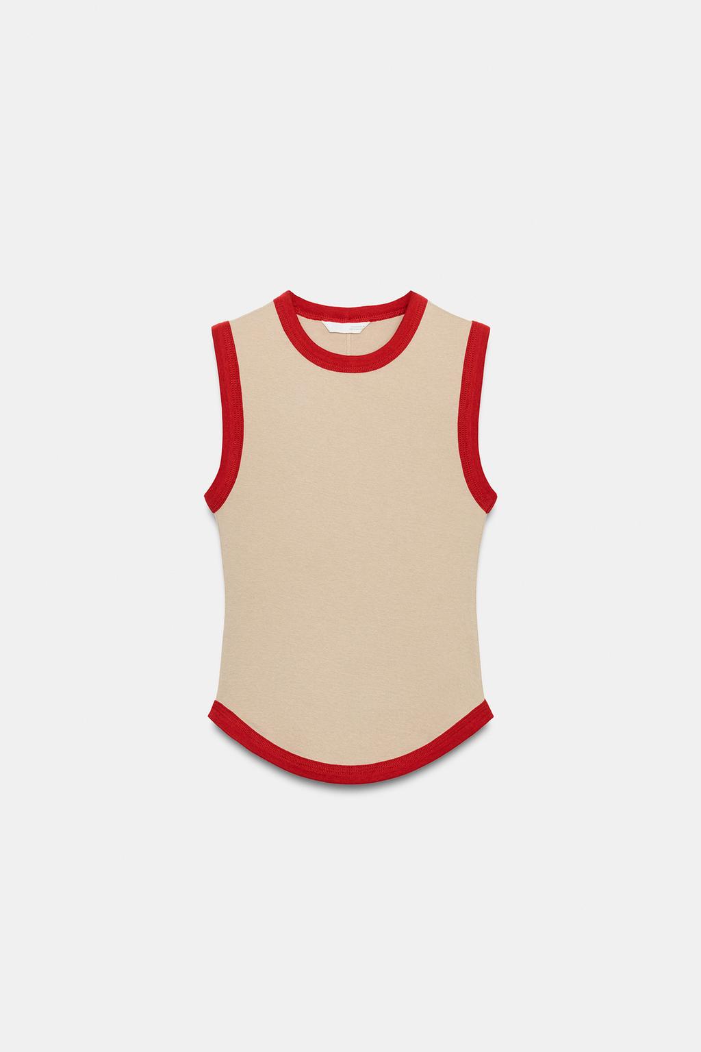 ФУТБОЛКА С КОНТРАСТНЫМИ ПОЛОСАМИ