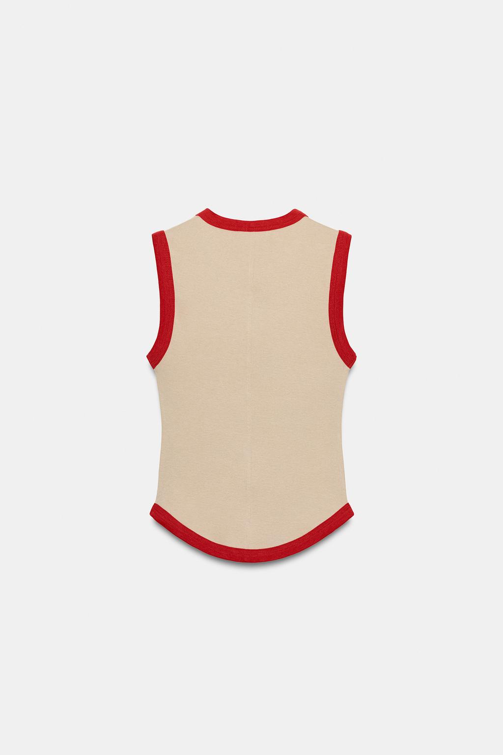 ФУТБОЛКА С КОНТРАСТНЫМИ ПОЛОСАМИ