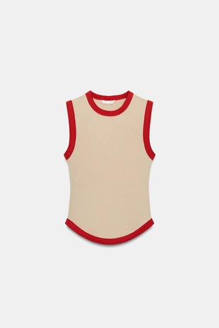 Футболка с контрастными полосами