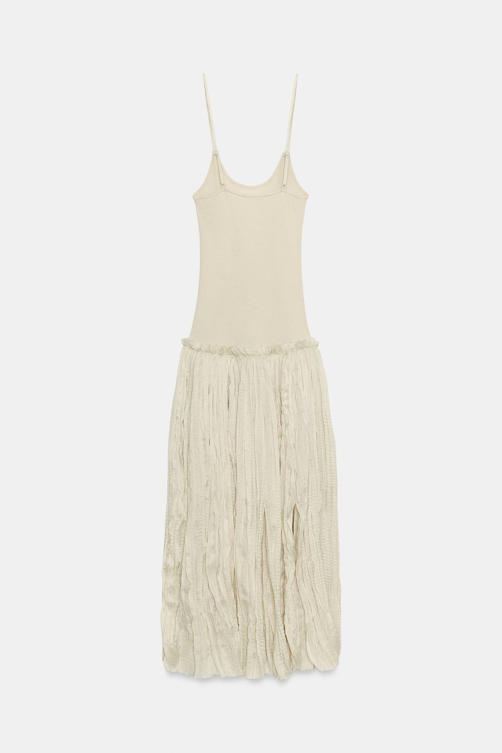 КОМБИНИРОВАННОЕ ПЛАТЬЕ МИДИ