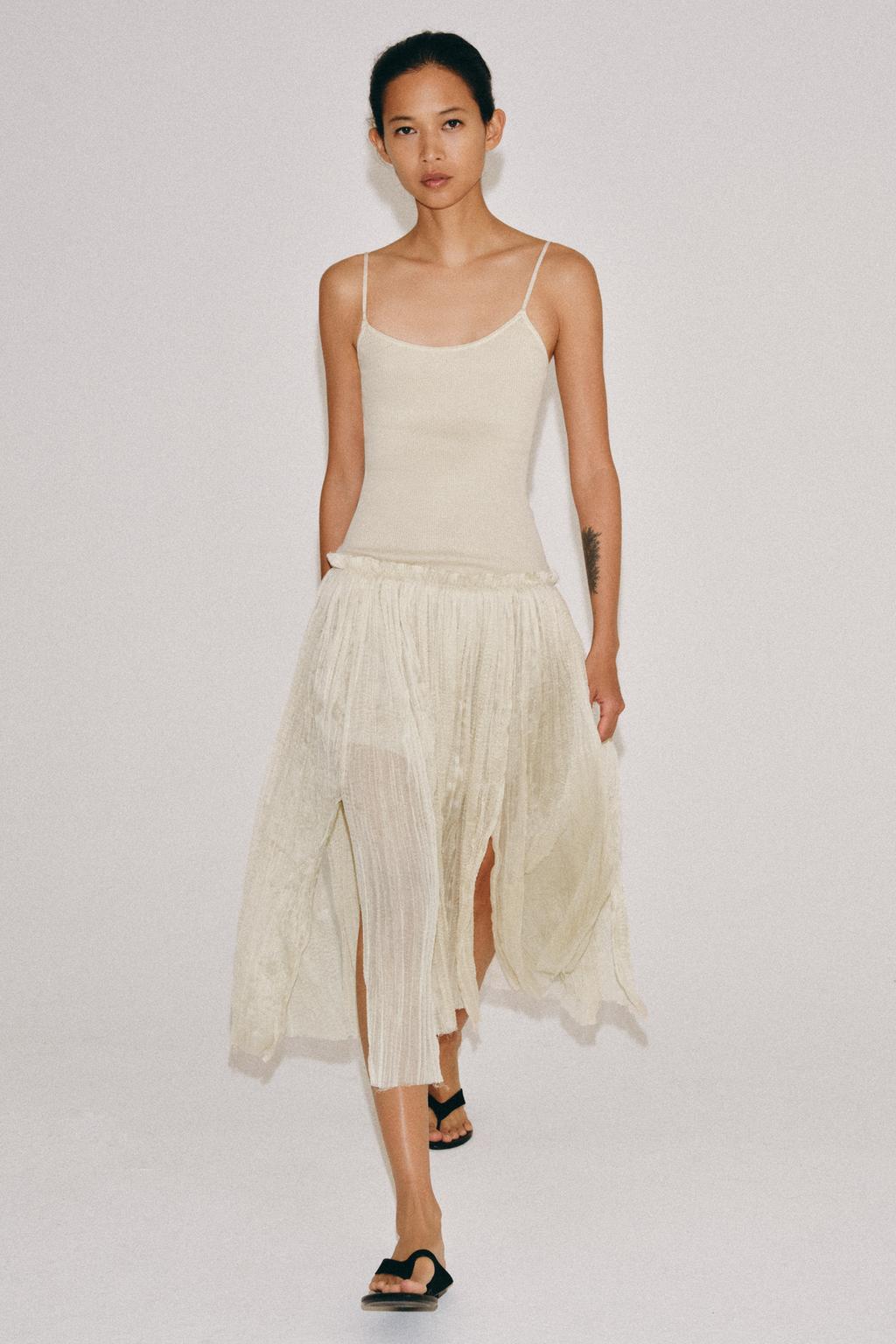 КОМБИНИРОВАННОЕ ПЛАТЬЕ МИДИ