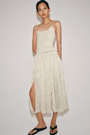 Комбинированное платье миди- Заказать в России