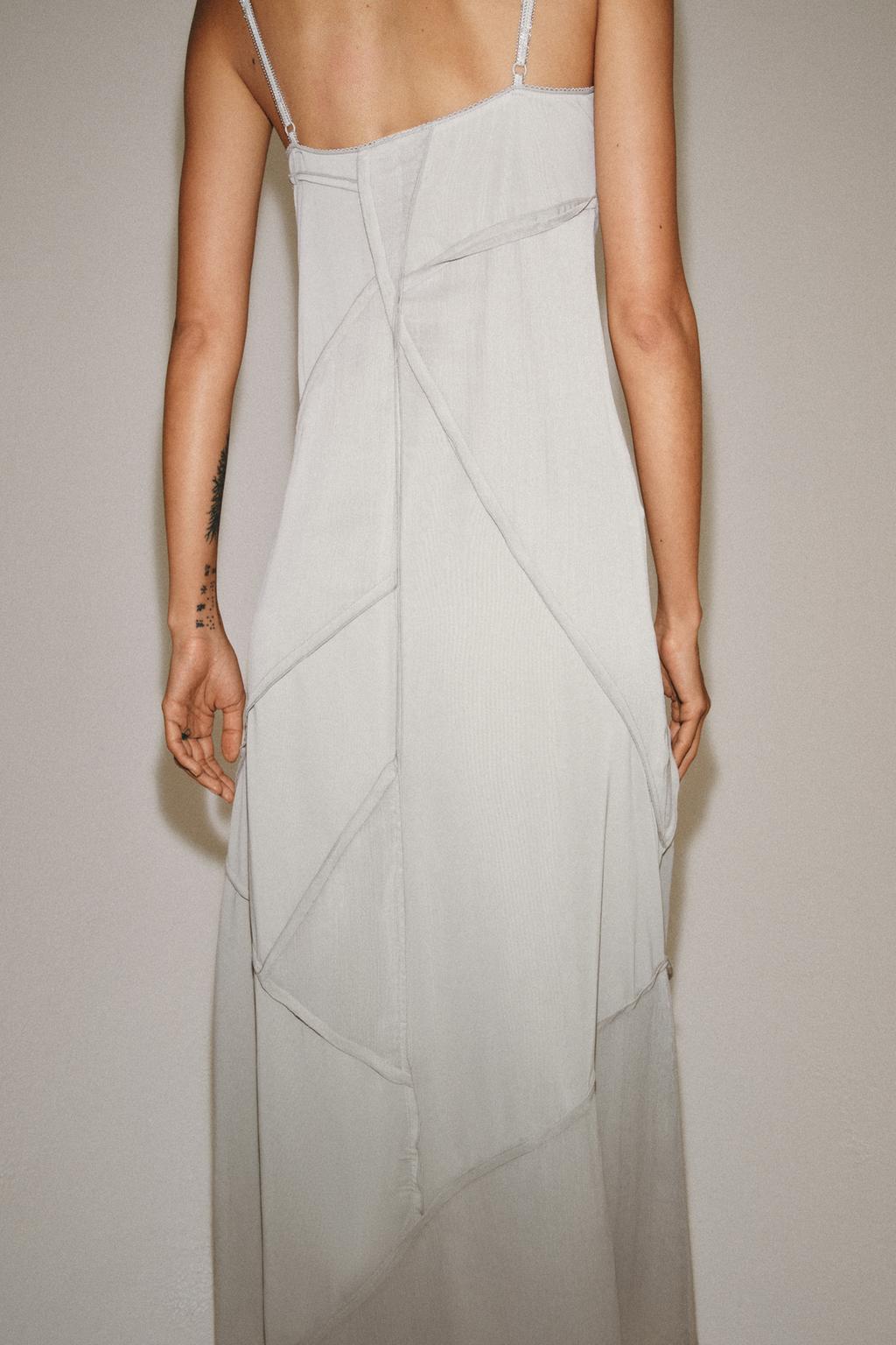 КОМБИНИРОВАННОЕ ПЛАТЬЕ МИДИ