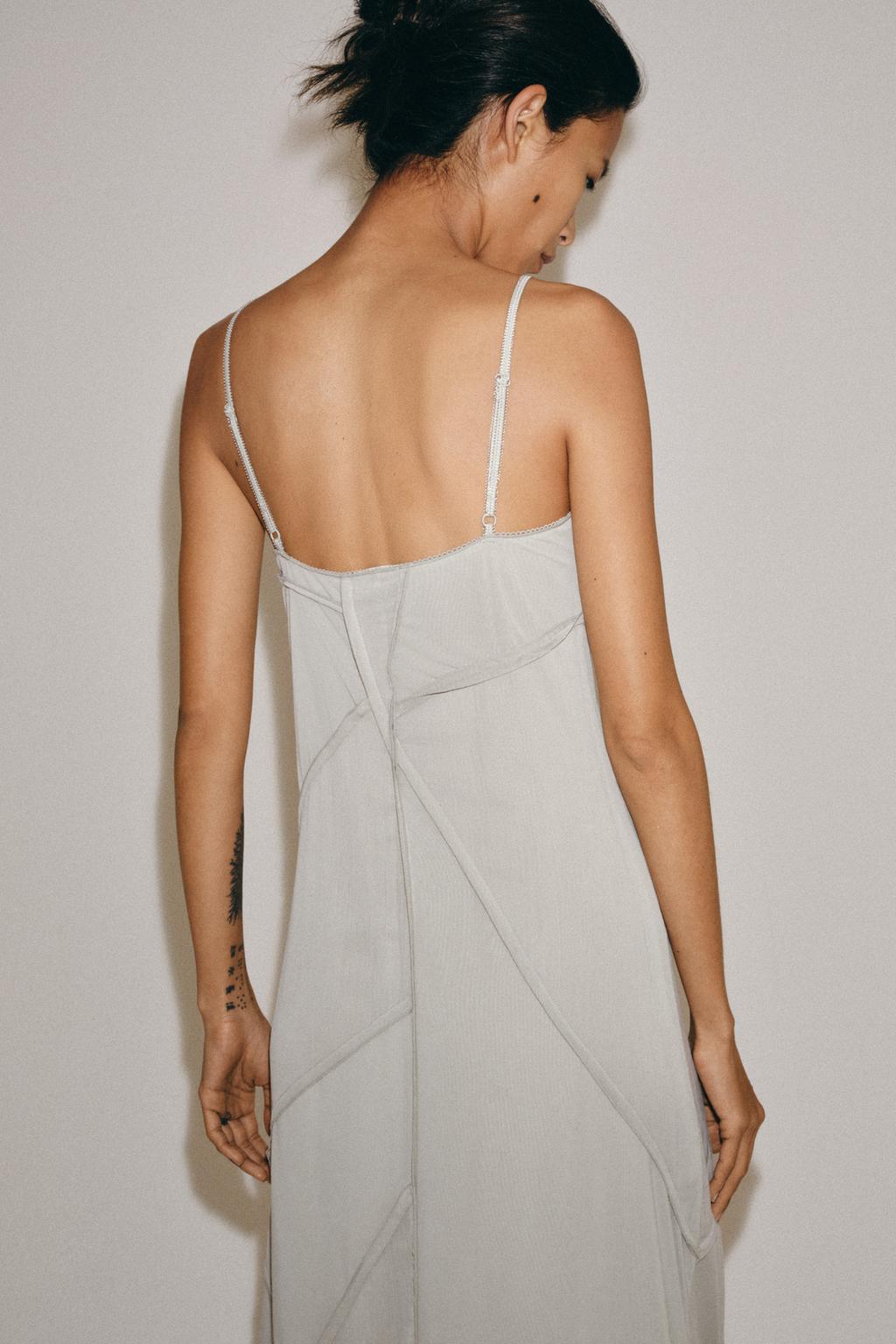 КОМБИНИРОВАННОЕ ПЛАТЬЕ МИДИ