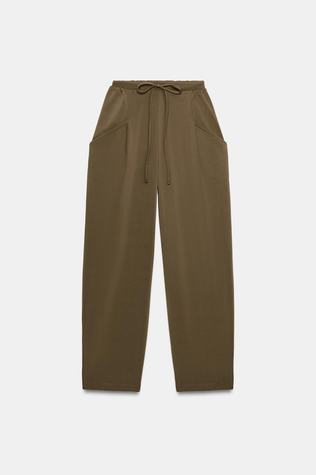 БРЮКИ С КАРМАНАМИ И ТЕКСТУРОЙ